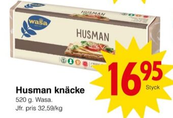 Matöppet Husman knäckebröd erbjuda