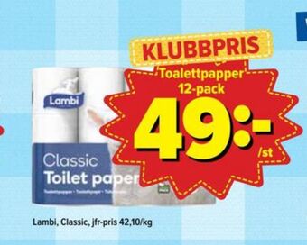 Östenssons Classic toalettpapper erbjuda