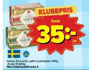 Östenssons Garant smör erbjuda
