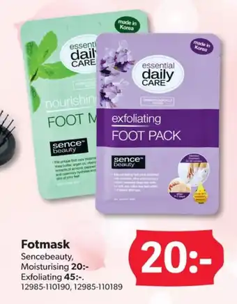 DollarStore Sence pedikyrprodukter erbjuda