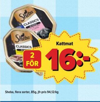 Östenssons Sheba kattmat erbjuda