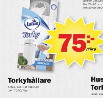 Pekås Torky hushållspappershållare erbjuda