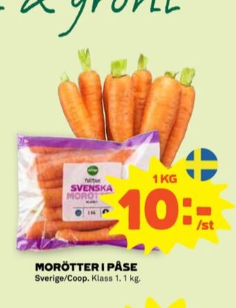 Stora Coop Coop morötter erbjuda