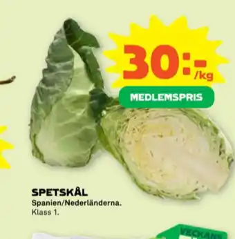 Stora Coop Änglamark spetskål erbjuda