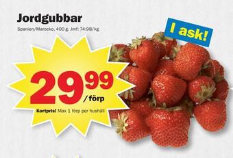 Pekås Jordgubbar erbjuda