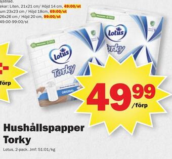 Pekås Hushållspapper torky erbjuda