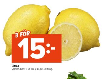 Coop Extra Coop citroner erbjuda