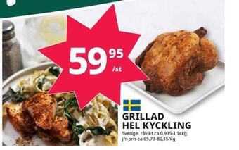 Tempo Grillad hel kyckling erbjuda