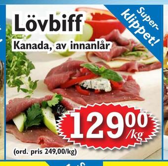 T-jarlen Lövbiff erbjuda