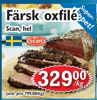 T-jarlen Färsk oxfilé erbjuda