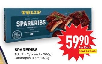 Willys Hemma Spareribs erbjuda