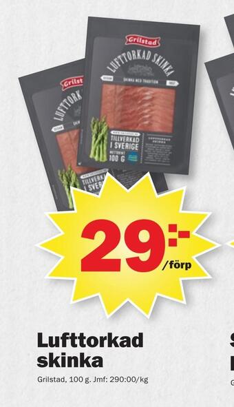 Pekås Lufttorkad skinka erbjuda