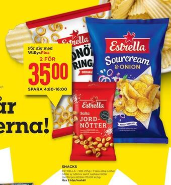 Willys Snacks erbjuda