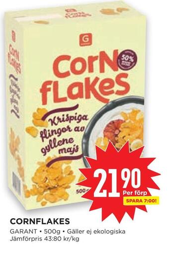 Willys Cornflakes erbjuda
