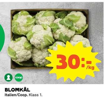 Coop Blomkål erbjuda