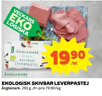 Coop Ekologisk skivbar leverpastej erbjuda