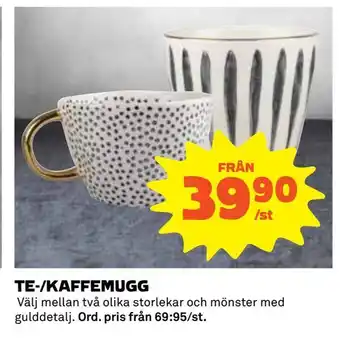 Coop Te-/kaffemugg erbjuda