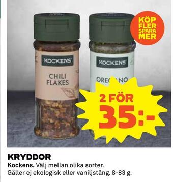 Coop Kryddor erbjuda