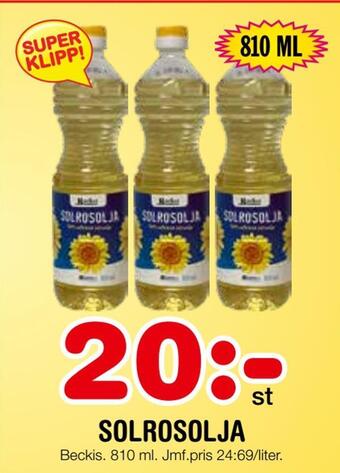 Nya Pulsen Solrosolja erbjuda