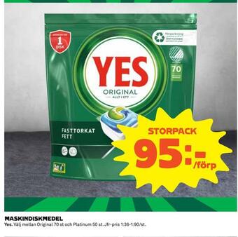 Coop Maskindiskmedel erbjuda