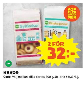 Coop Kakor erbjuda