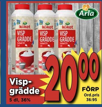 Supergrossen Vispgrädde erbjuda