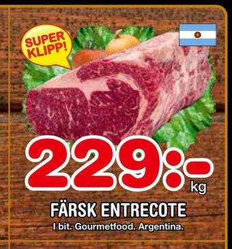 Nya Pulsen Färsk entrecote erbjuda
