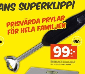 Coop Extra Stavmixer erbjuda