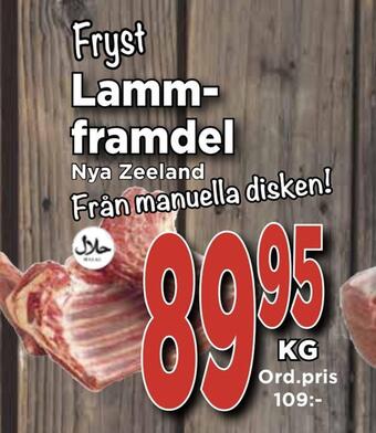 Supergrossen Lammframdel erbjuda