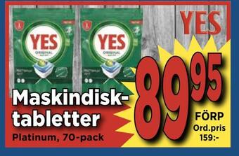 Supergrossen Maskindisktabletter erbjuda