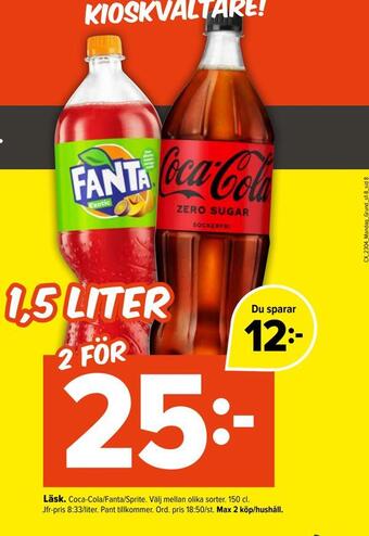 Coop Extra Läsk erbjuda