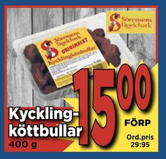 Supergrossen Kycklingköttbullar erbjuda