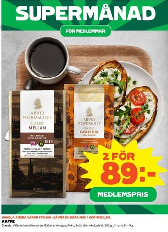 Coop Kaffe erbjuda