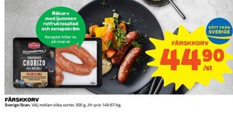 Coop Färskkorv erbjuda