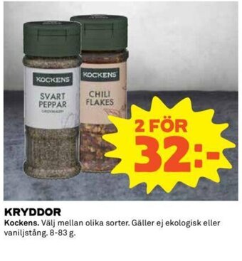Coop Kryddor erbjuda