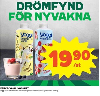 Coop Frukt-/ Vaniljyoghurt erbjuda