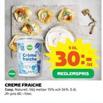 Coop Creme Fraiche erbjuda