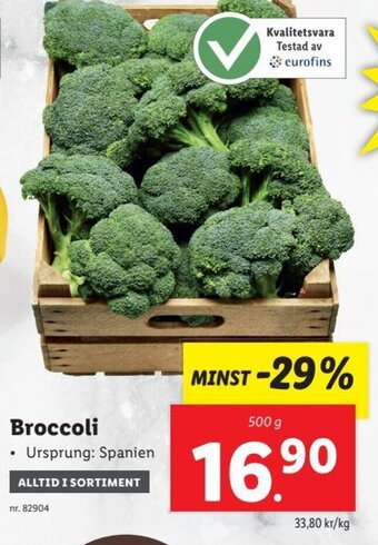 Lidl Broccoli erbjuda