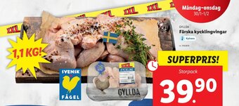 Lidl Färska Kycklingklubbor erbjuda