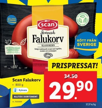 Lidl Scan Falukorv erbjuda