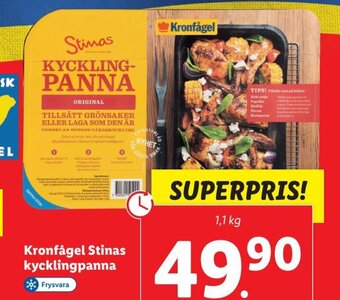 Lidl Kronfågel Stinas Kycklingpanna erbjuda