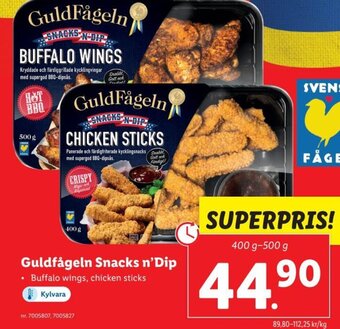 Lidl Guldfågeln Snacks n'Dip erbjuda