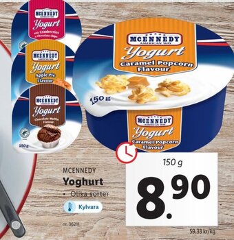 Lidl Yoghurt erbjuda