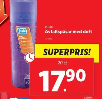 Lidl Avfallspåsar med Doft erbjuda