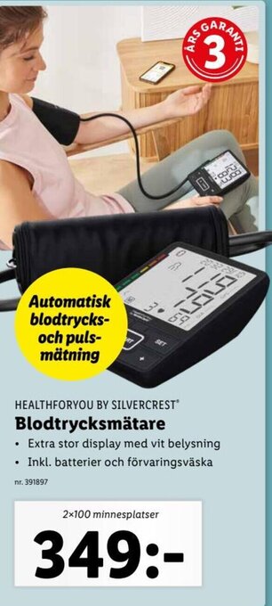 Lidl Blodtrycksmätare erbjuda