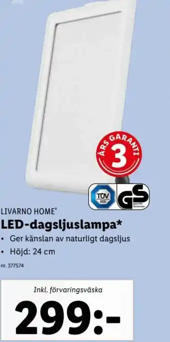 Lidl LED-Dagsljuslampa erbjuda
