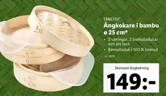Lidl Ångkokare i Bambu ø 25 cm erbjuda