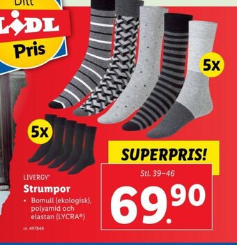 Lidl Strumpor erbjuda