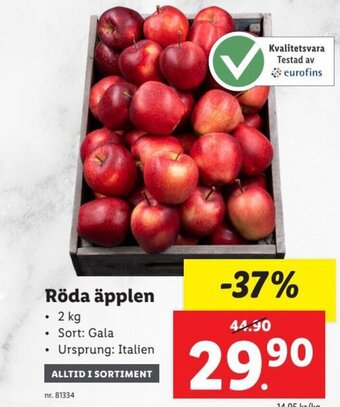 Lidl Röda Äpplen erbjuda
