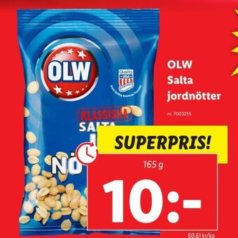 Lidl OLW Salta Jordnötter erbjuda